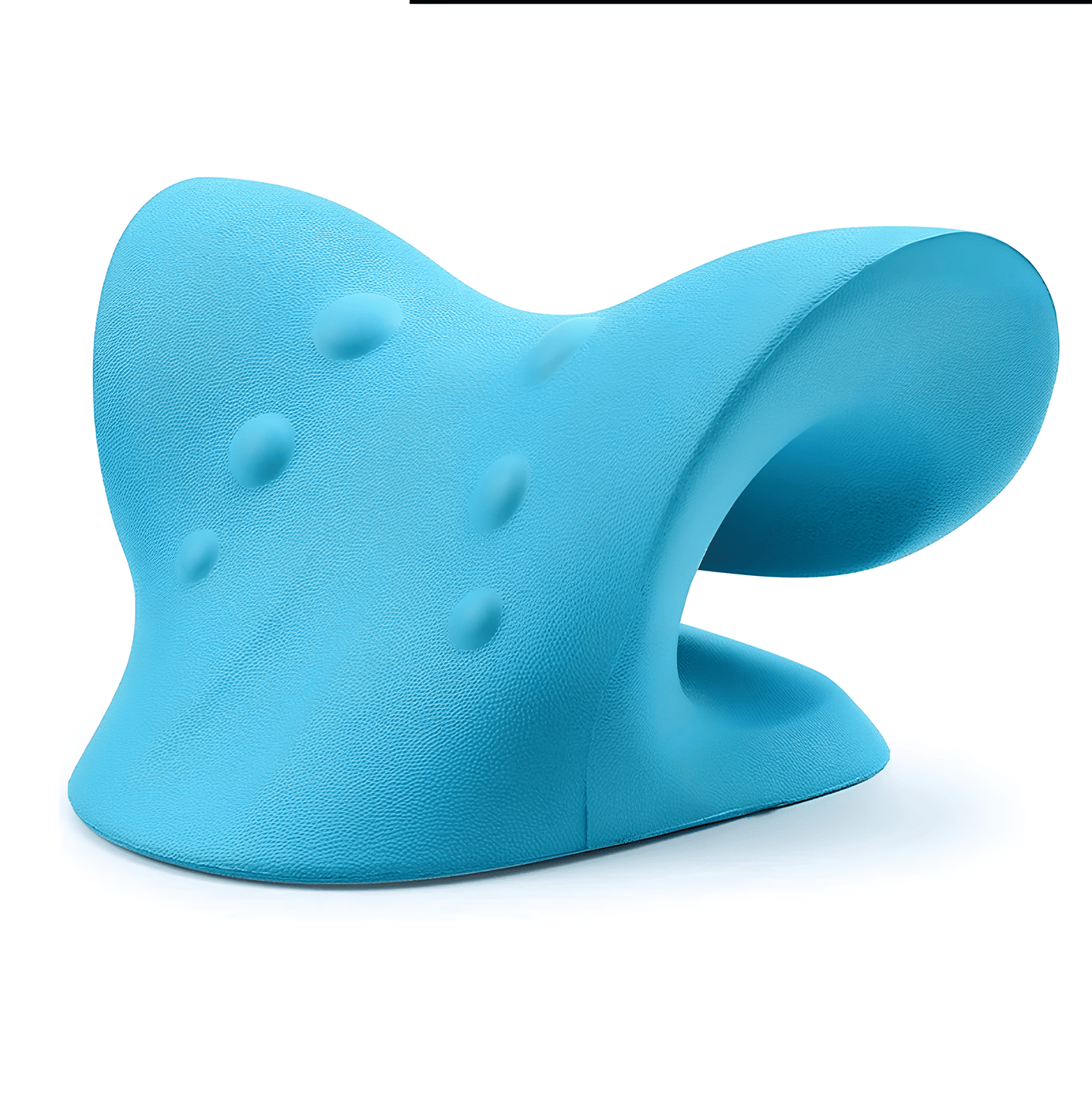 Cervical spine support pillow for alleviating neck stiffness